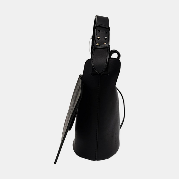 The Bucket Calfskin Black