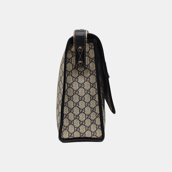Monogram Coated Canvas Shoulder Bag Beige