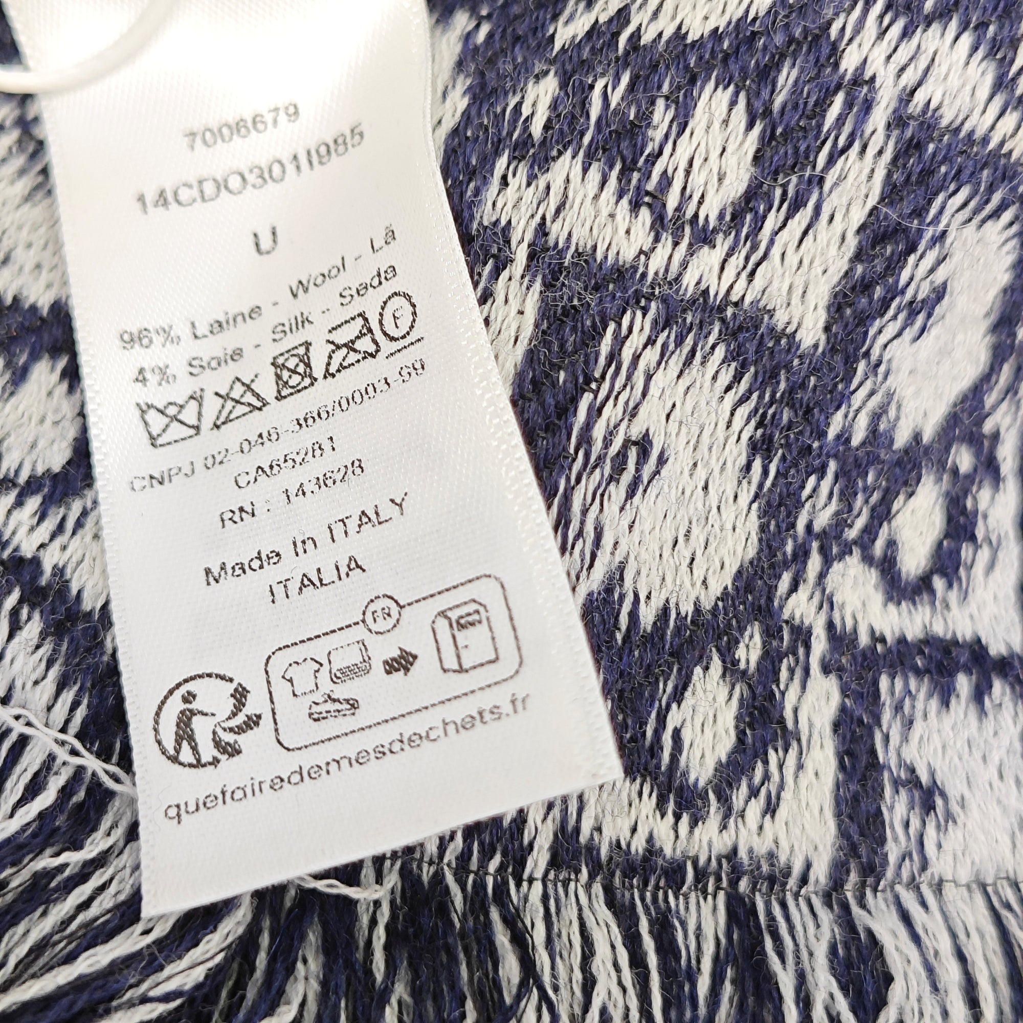Wool Scarf Blue