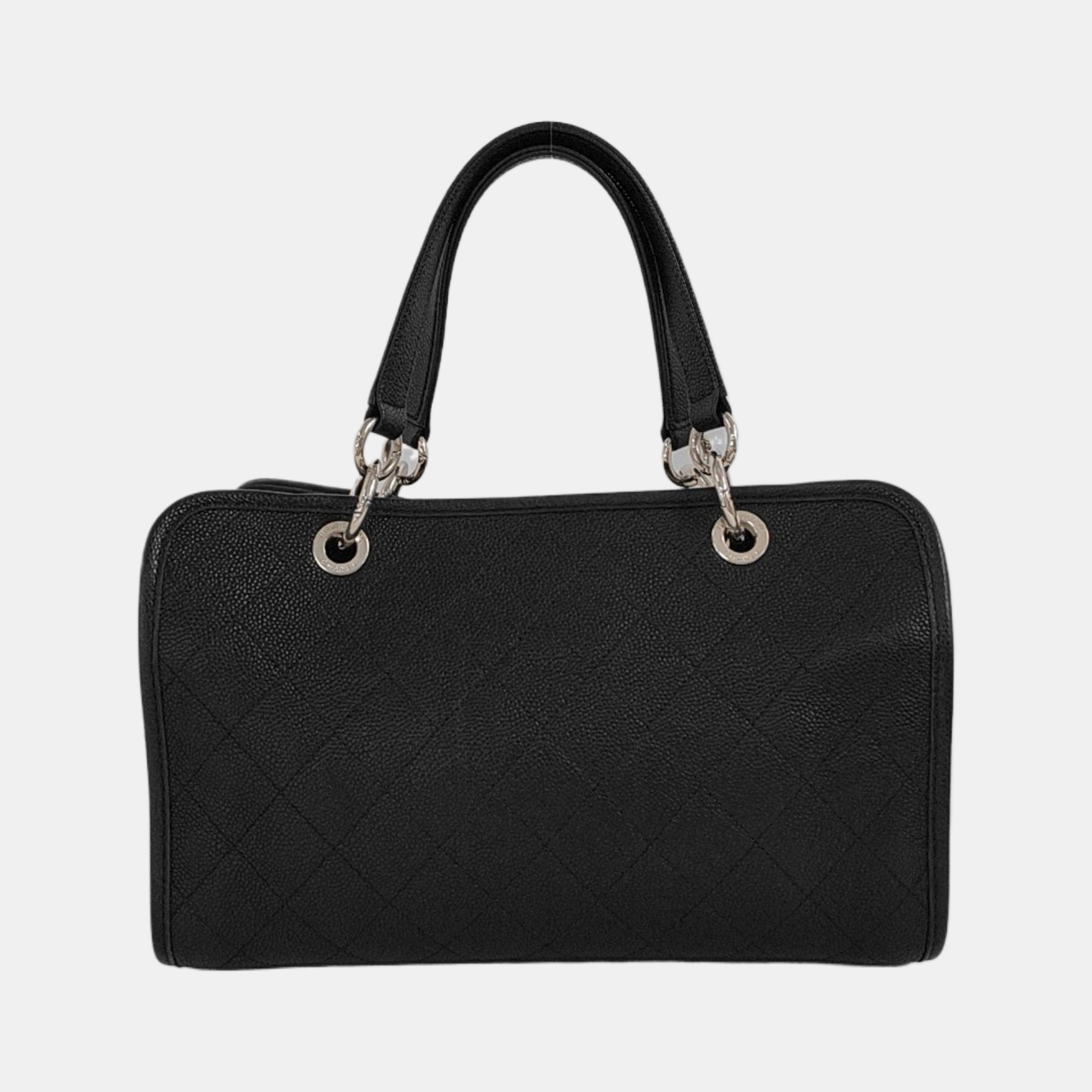 Quilted Grained Calfskin Black