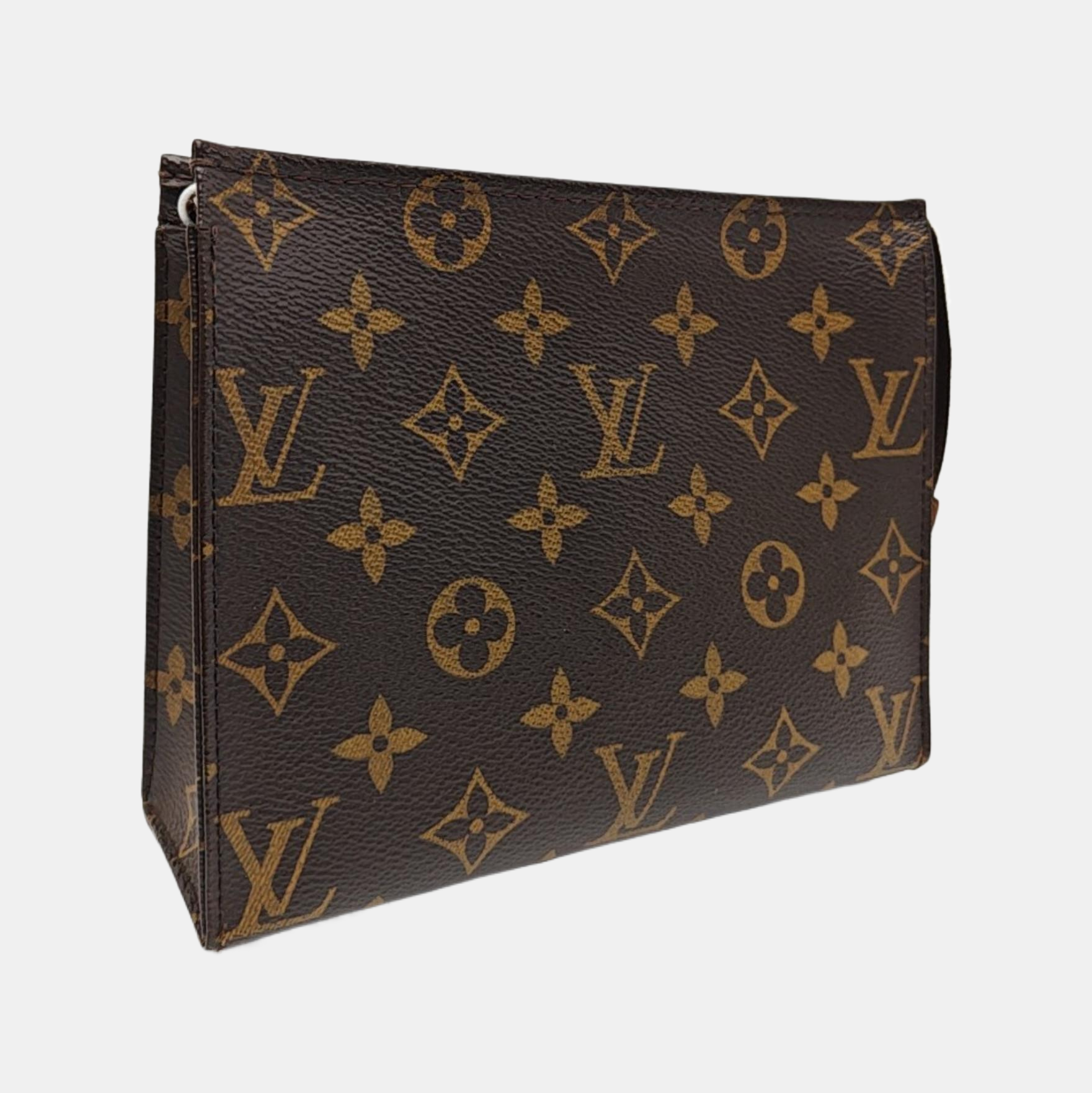 TOILET POCKET 19 Monogram Coated Canvas Brown