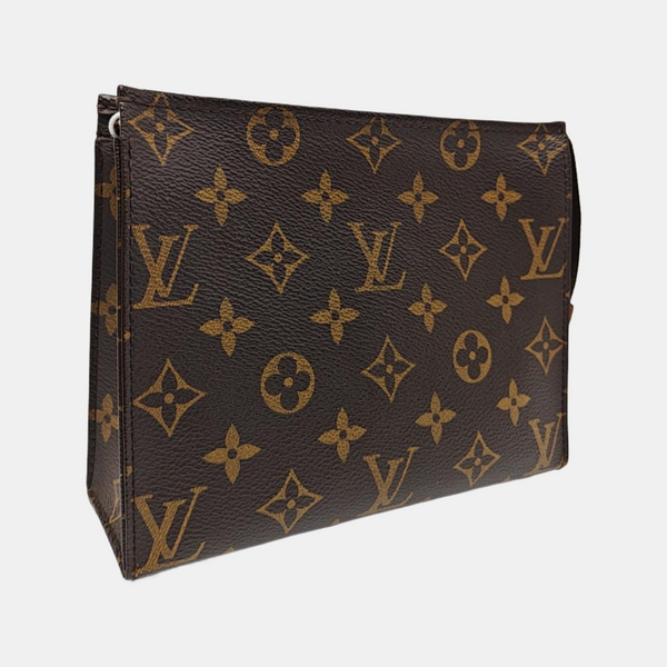 TOILET POCKET 19 Monogram Coated Canvas Brown
