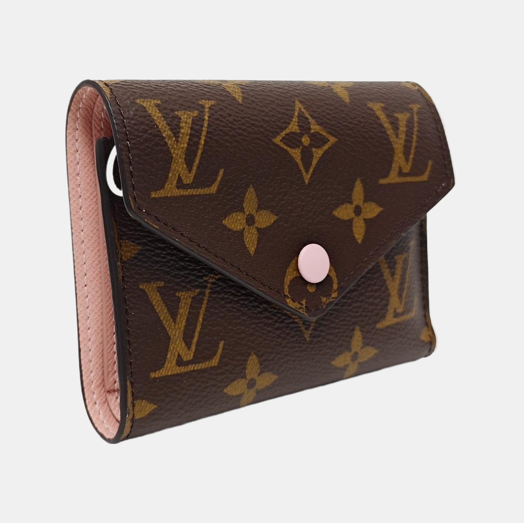 VICTORINE Monogram Coated Canvas Brown Wallet