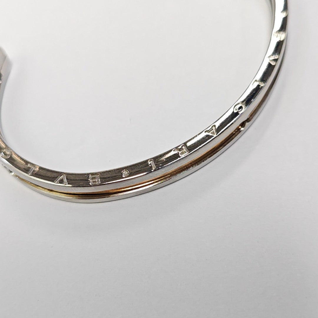 B.ZERO1 18k Rose Gold Silver Bangle