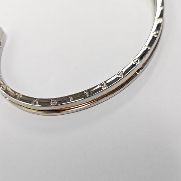 B.ZERO1 18k Rose Gold Silver Bangle