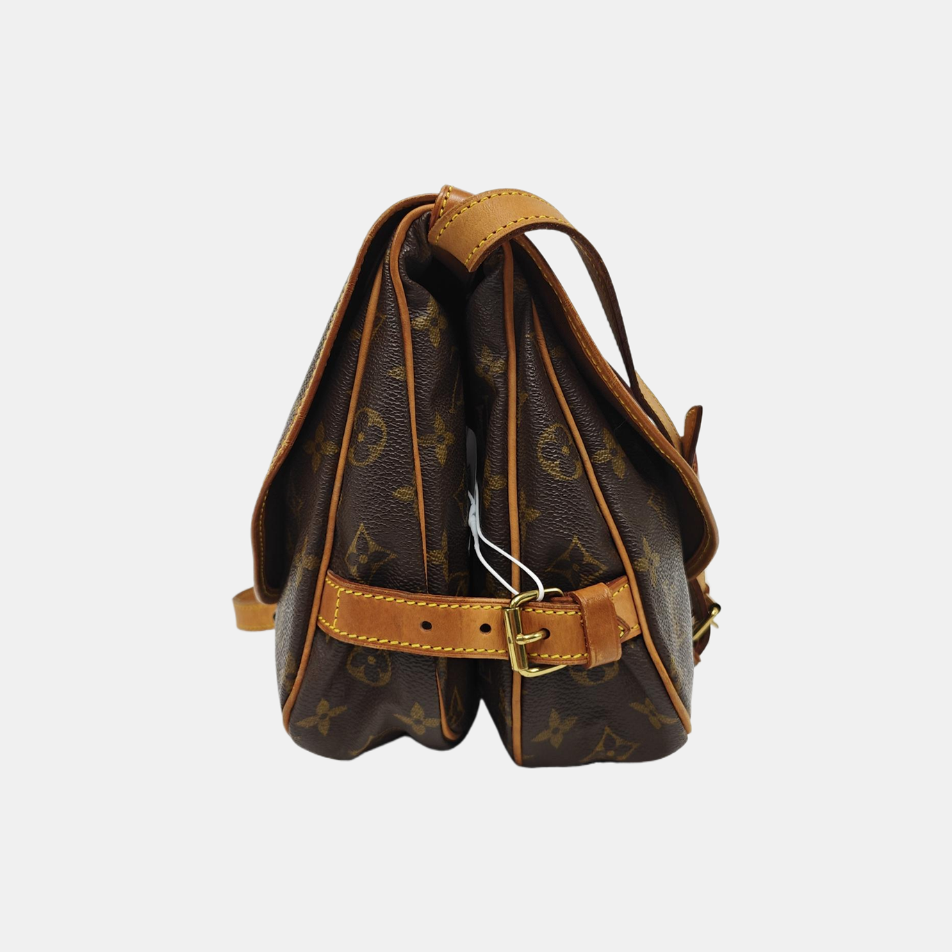 SAUMUR 30 Monogram Coated Canvas Brown