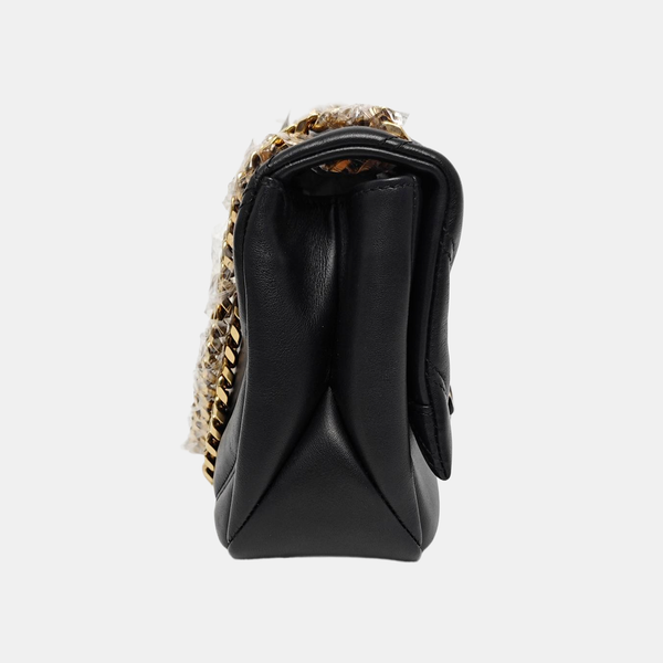 SERPENTI CABOCHON Small Quilted Lambskin Black