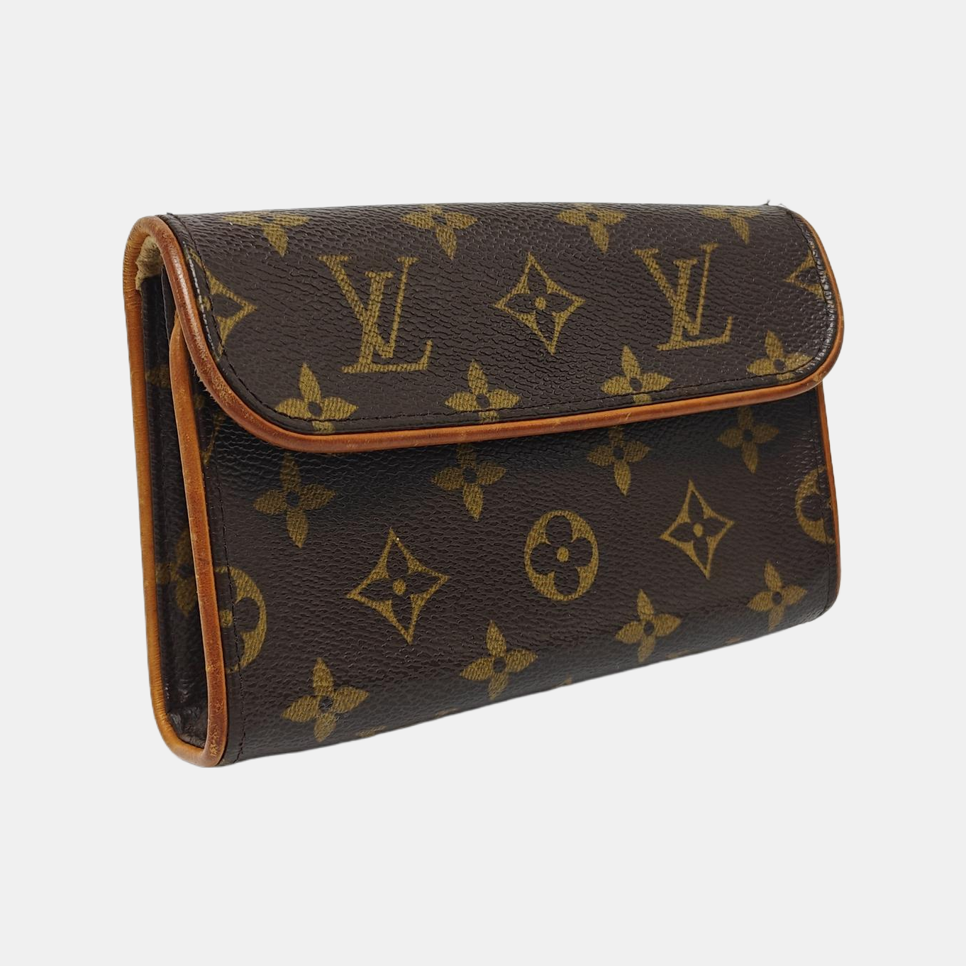 FLORENTINE Monogram Coated Canvas Brown