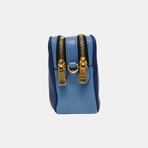 Calfskin Shoulder Bag Blue