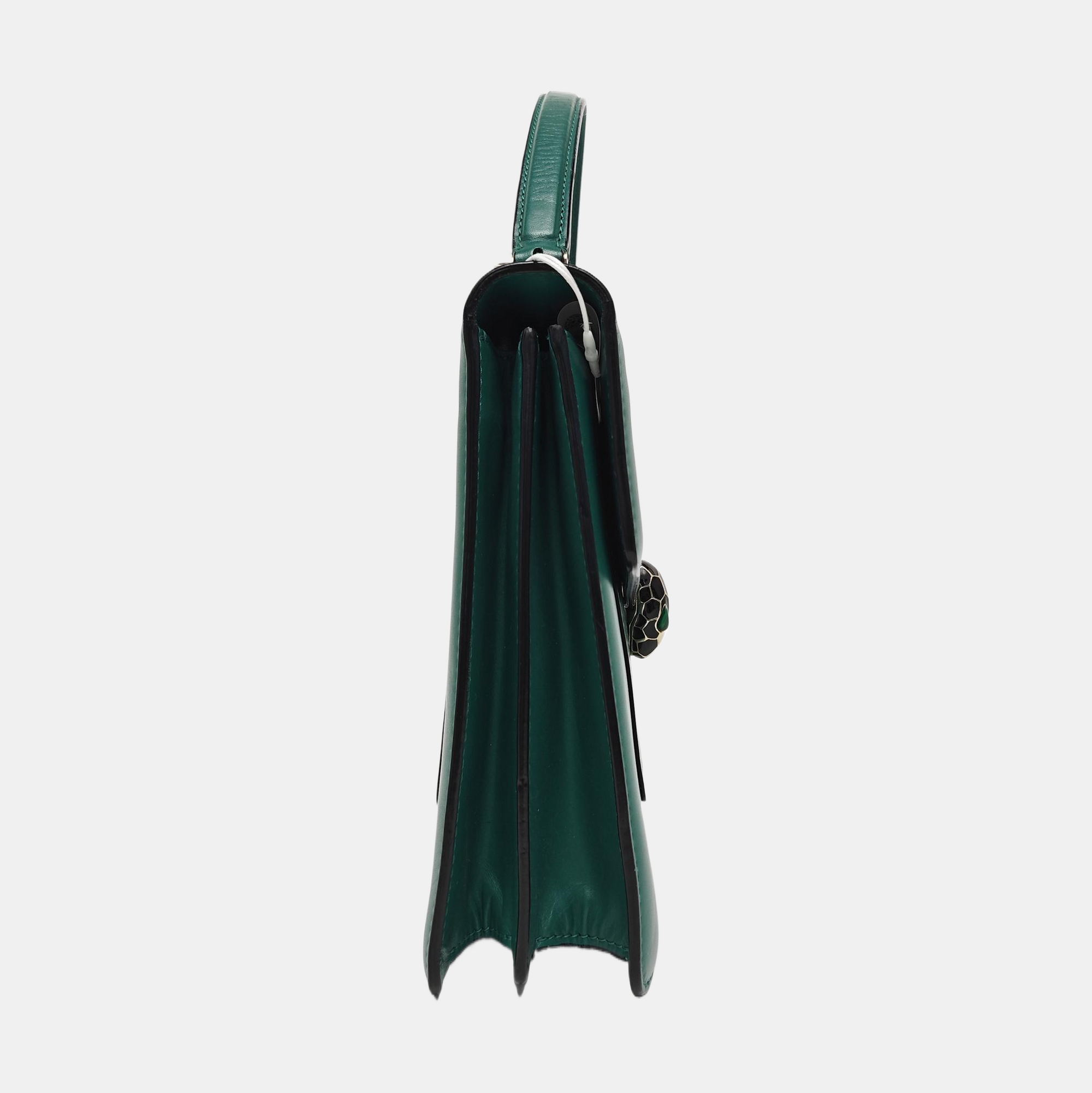 SERPENTI FOREVER Medium Calfskin Green