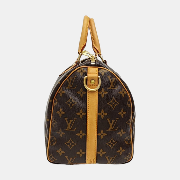 SPEEDY 30 Monogram Coated Canvas Brown