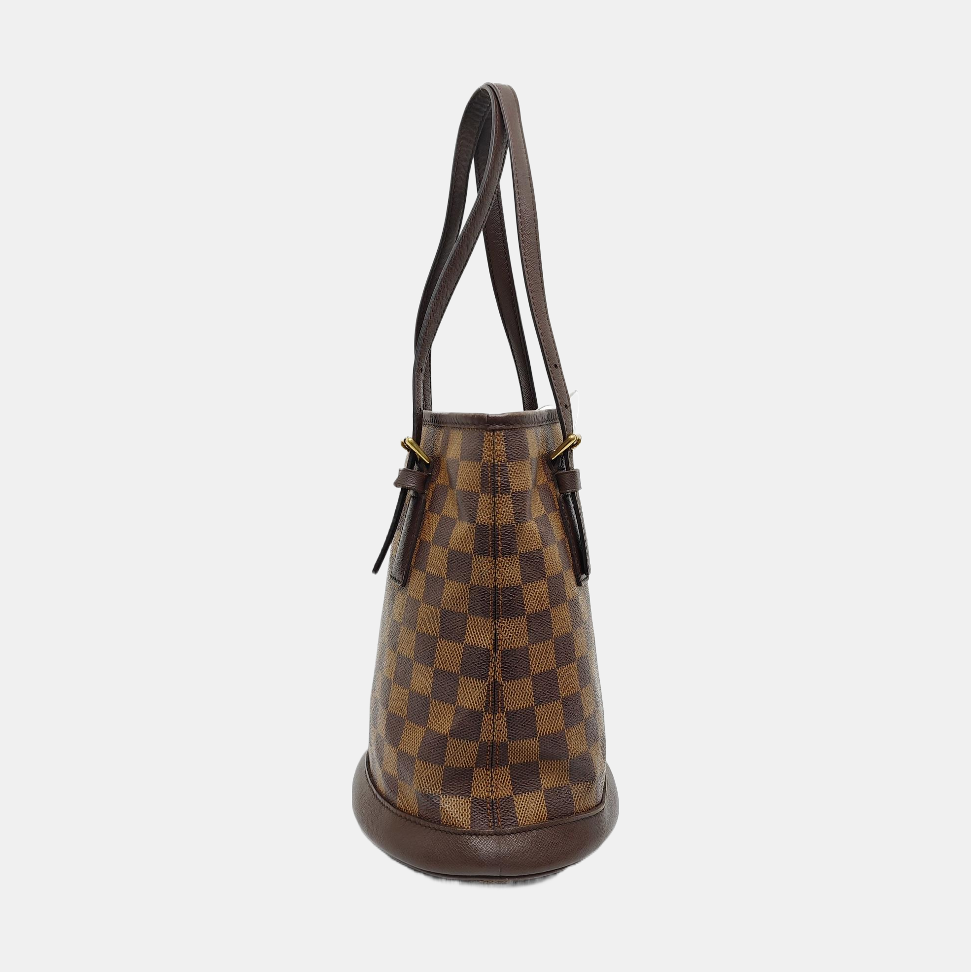 BUCKET PM Damier Ebene Coated Canvas Brown