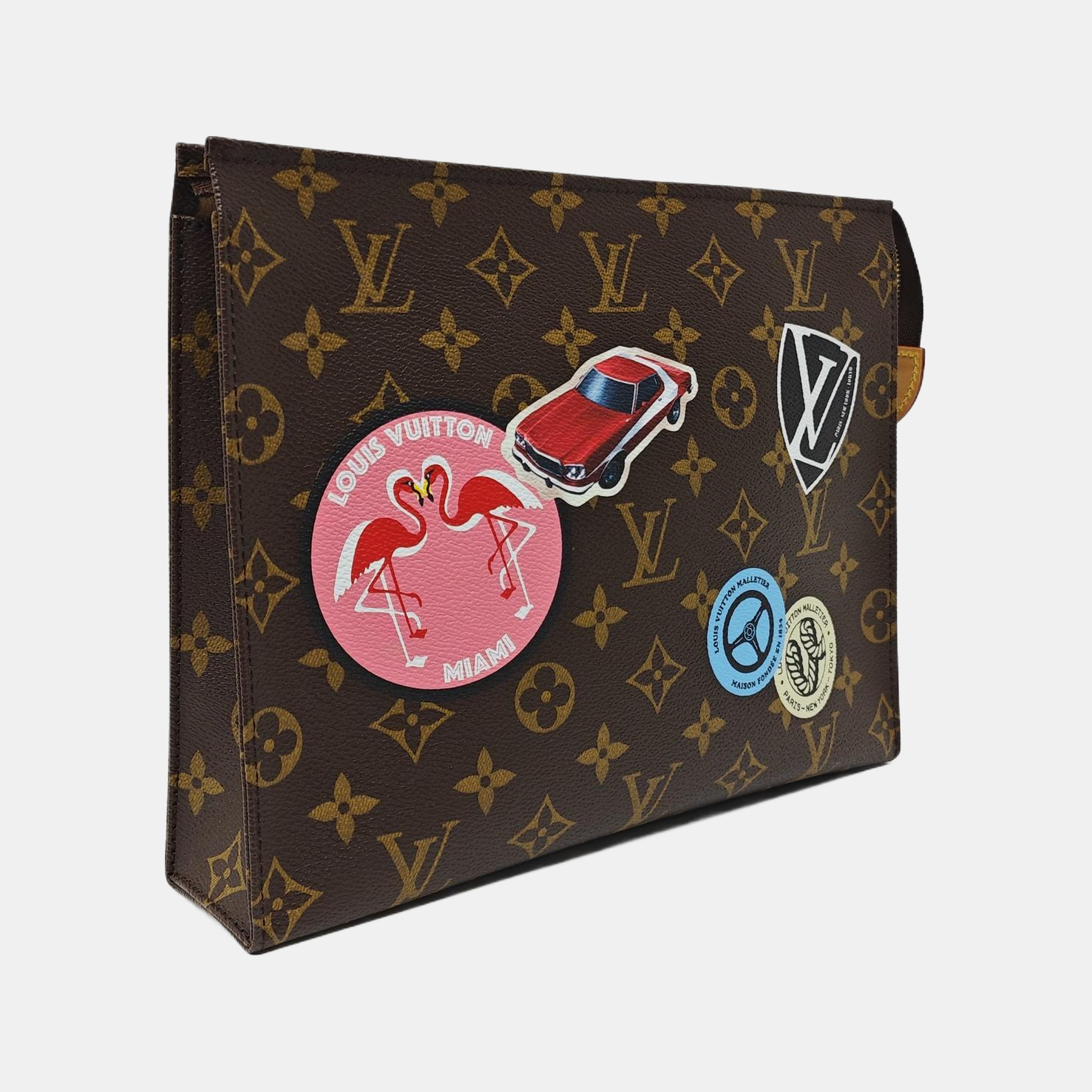 TOILET POCKET 26 Monogram Coated Canvas Brown