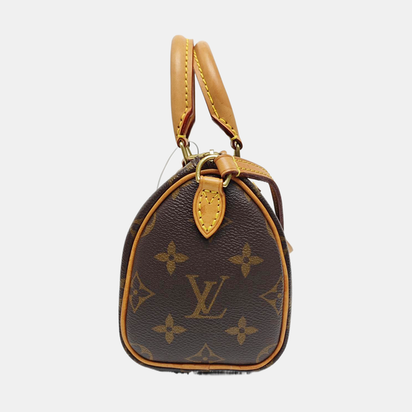 SPEEDY Nano Monogram Coated Canvas Brown
