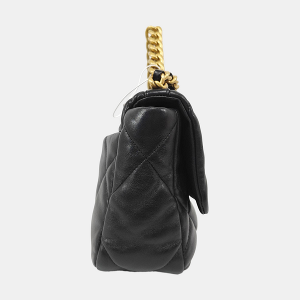 CHANEL 19 Small Quilted Lambskin Black