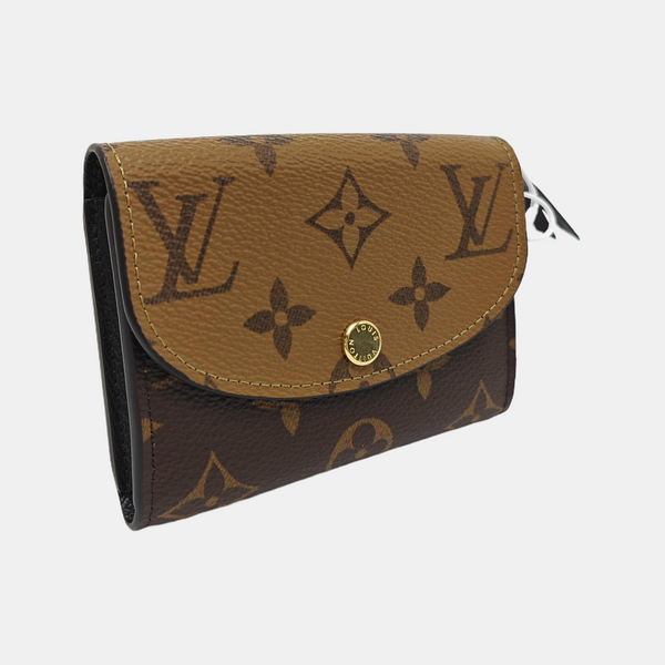 Monogram Coated Canvas Wallet Brown