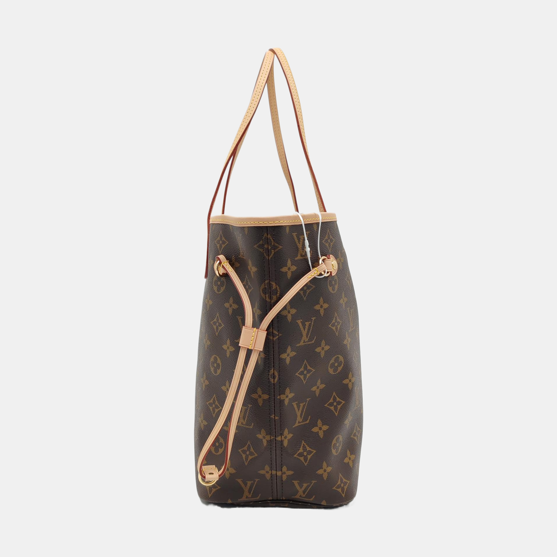 NEVERFULL MM Monogram Coated Canvas Brown