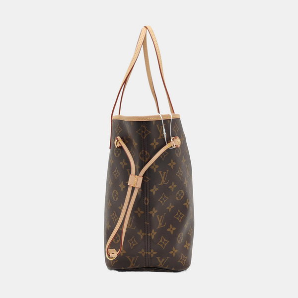 NEVERFULL MM Monogram Coated Canvas Brown
