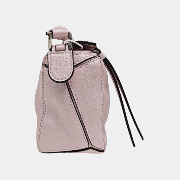 Puzzle Mini Quilted Calfskin Pink