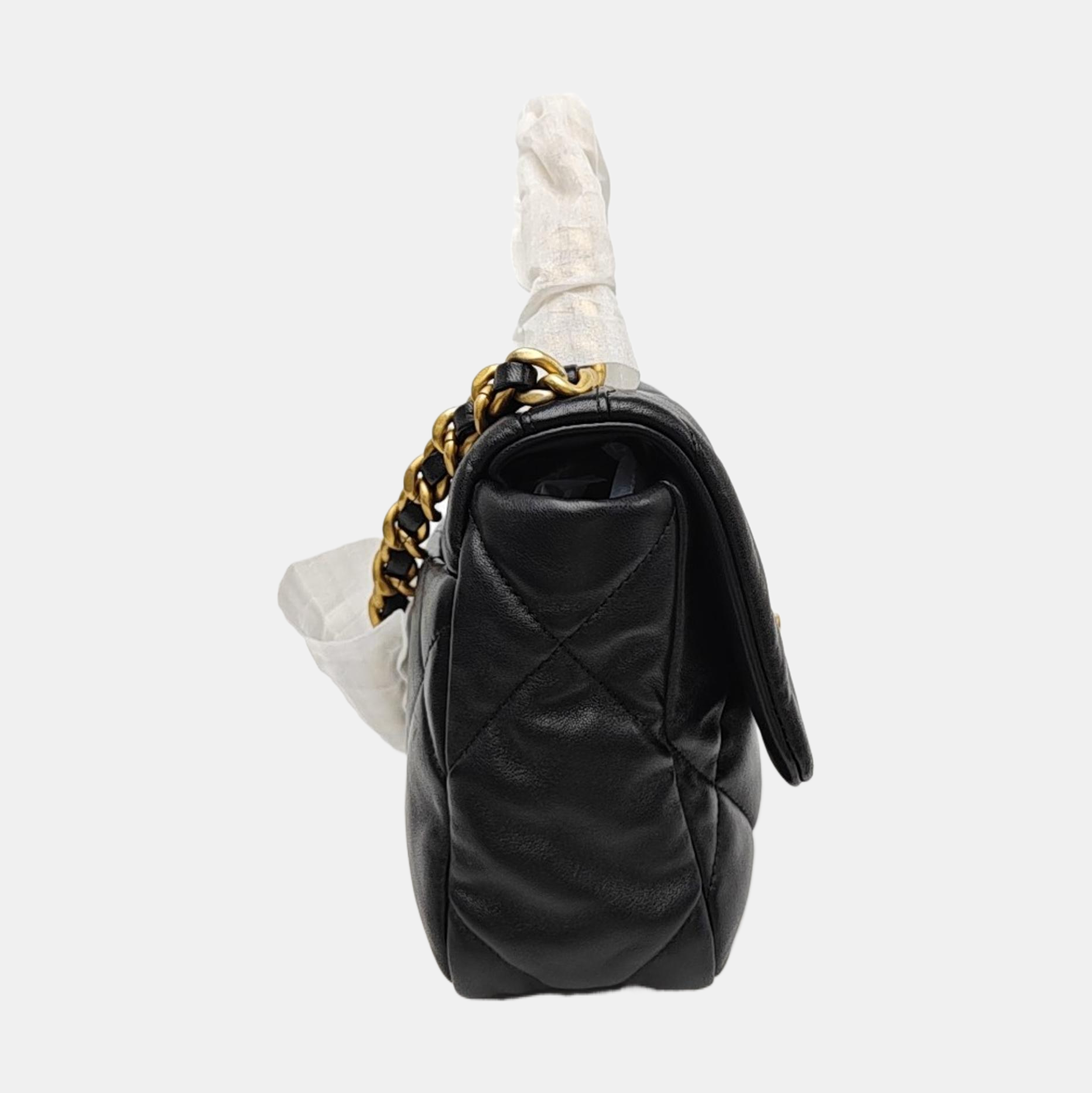 CHANEL 19 Small Quilted Lambskin Black