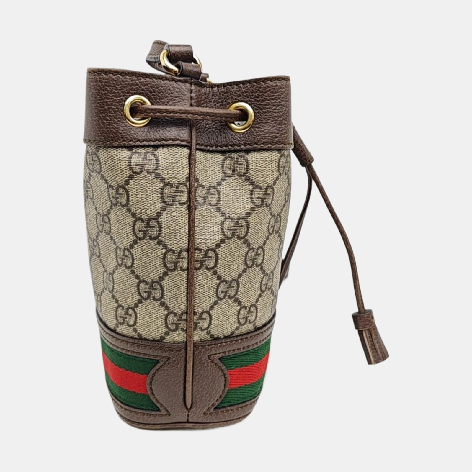 Ophidia Mini Monogram Coated Canvas Beige