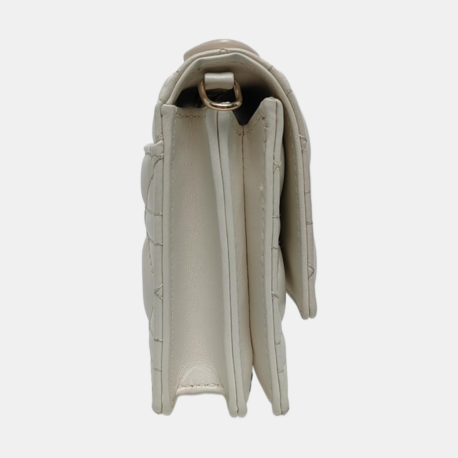 Authenticated pre-owned  My Dior Mini Cannage Lambskin White - Shoulder Bag at Looply