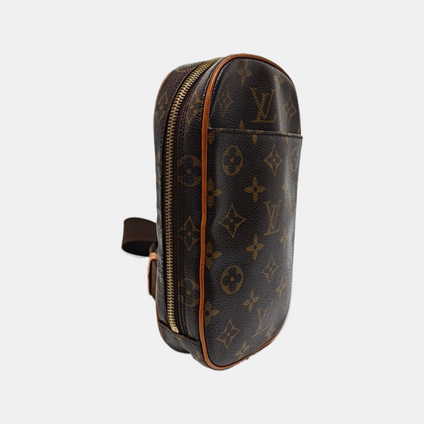 GANGE Monogram Coated Canvas Brown
