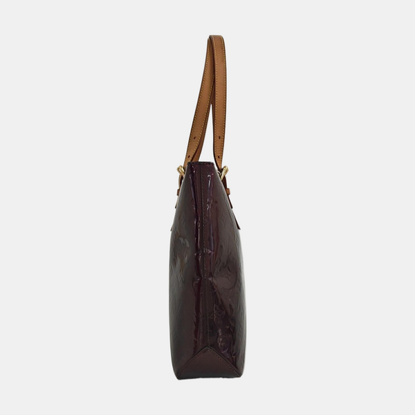 BRENTWOOD Monogram Patent Calfskin Red