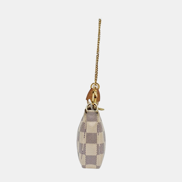 ACCESSOIRES Mini Damier Azur Coated Canvas White