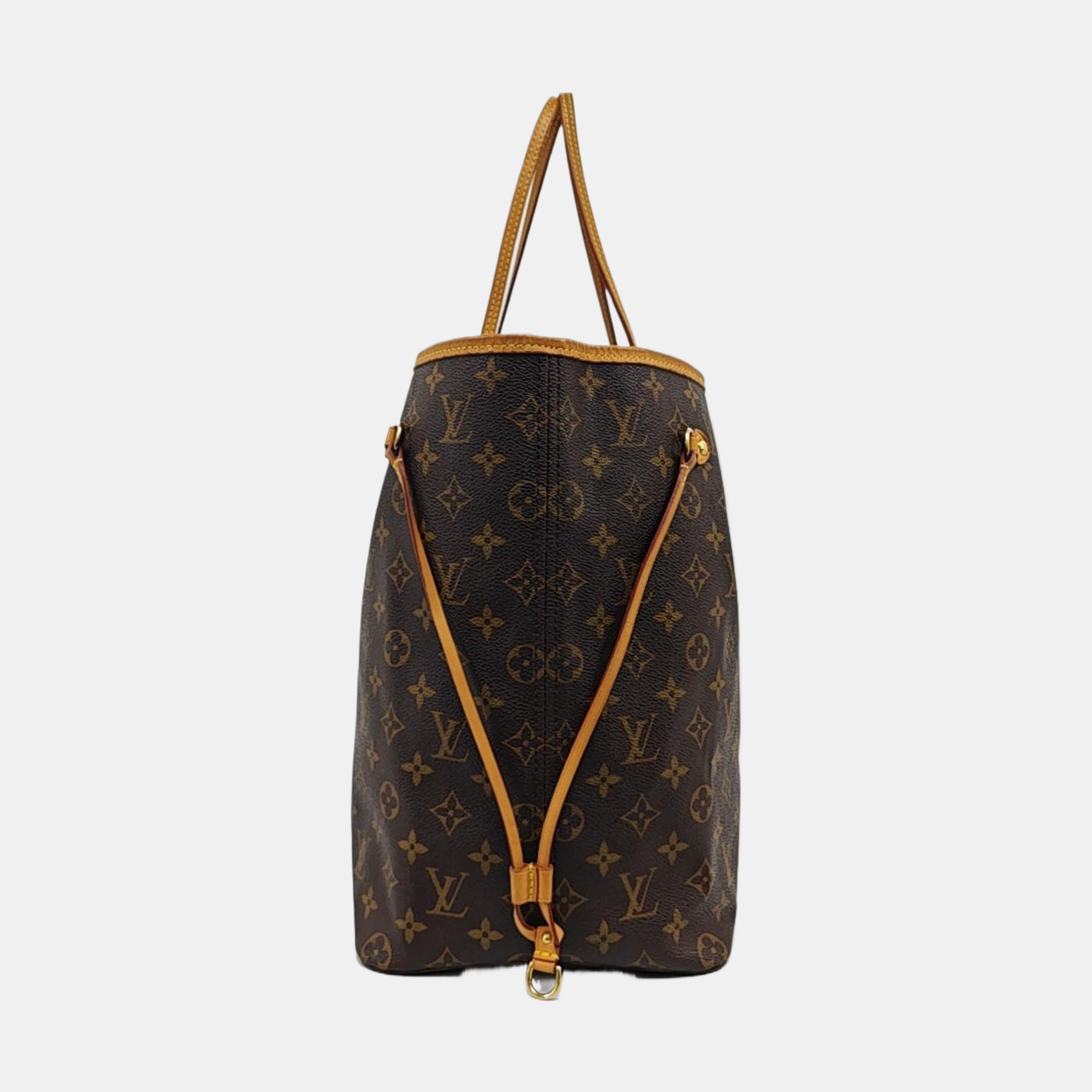 NEVERFULL GM Monogram Coated Canvas Brown
