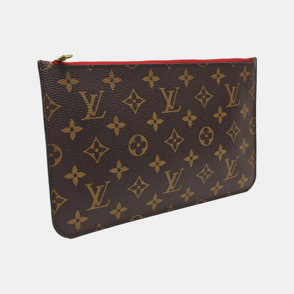 NEVERFULL PM Monogram Coated Canvas Brown