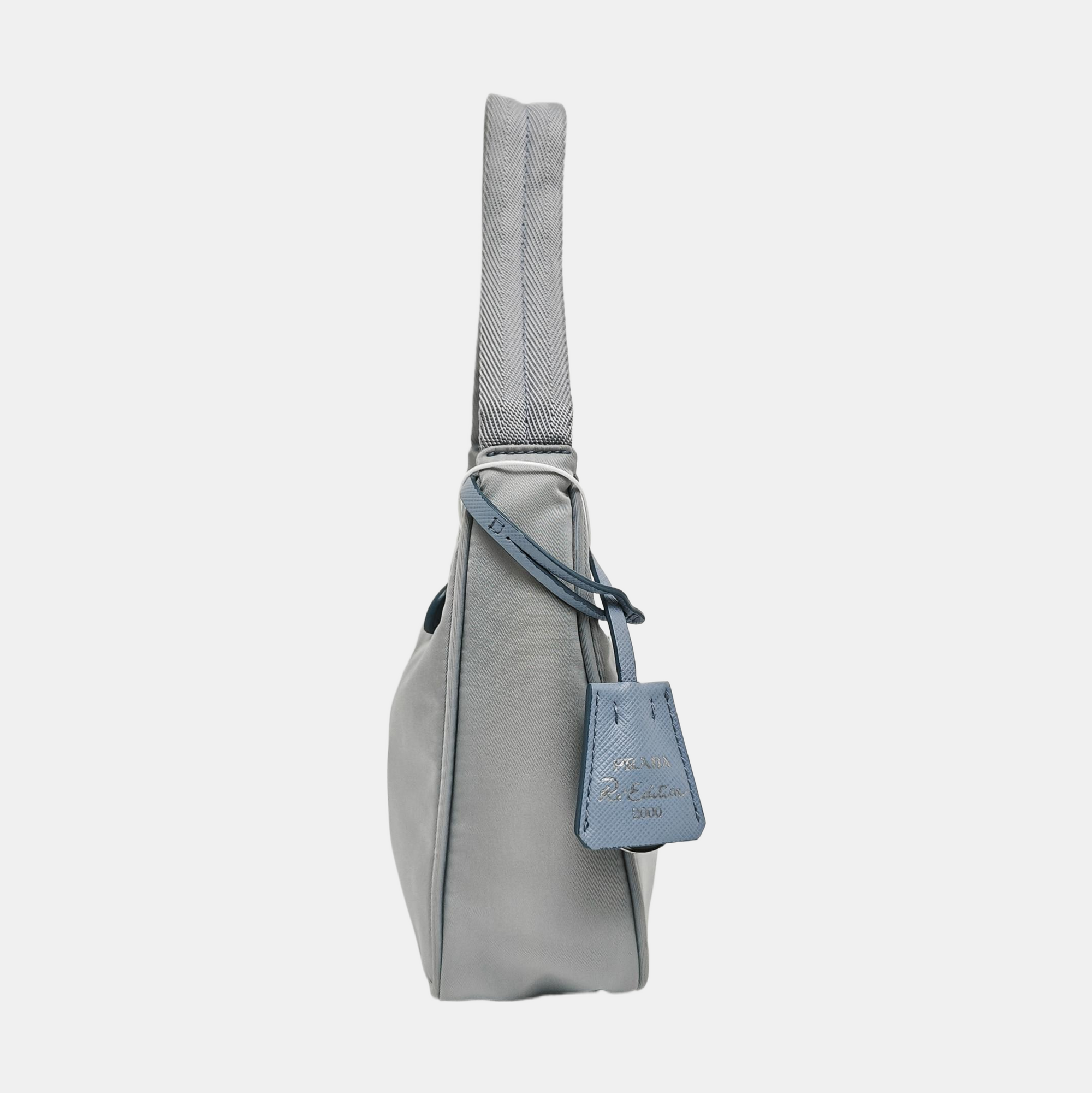 Authenticated pre-owned  Re-Edition2000 Nylon Blue - Top Handle Bag at Looply