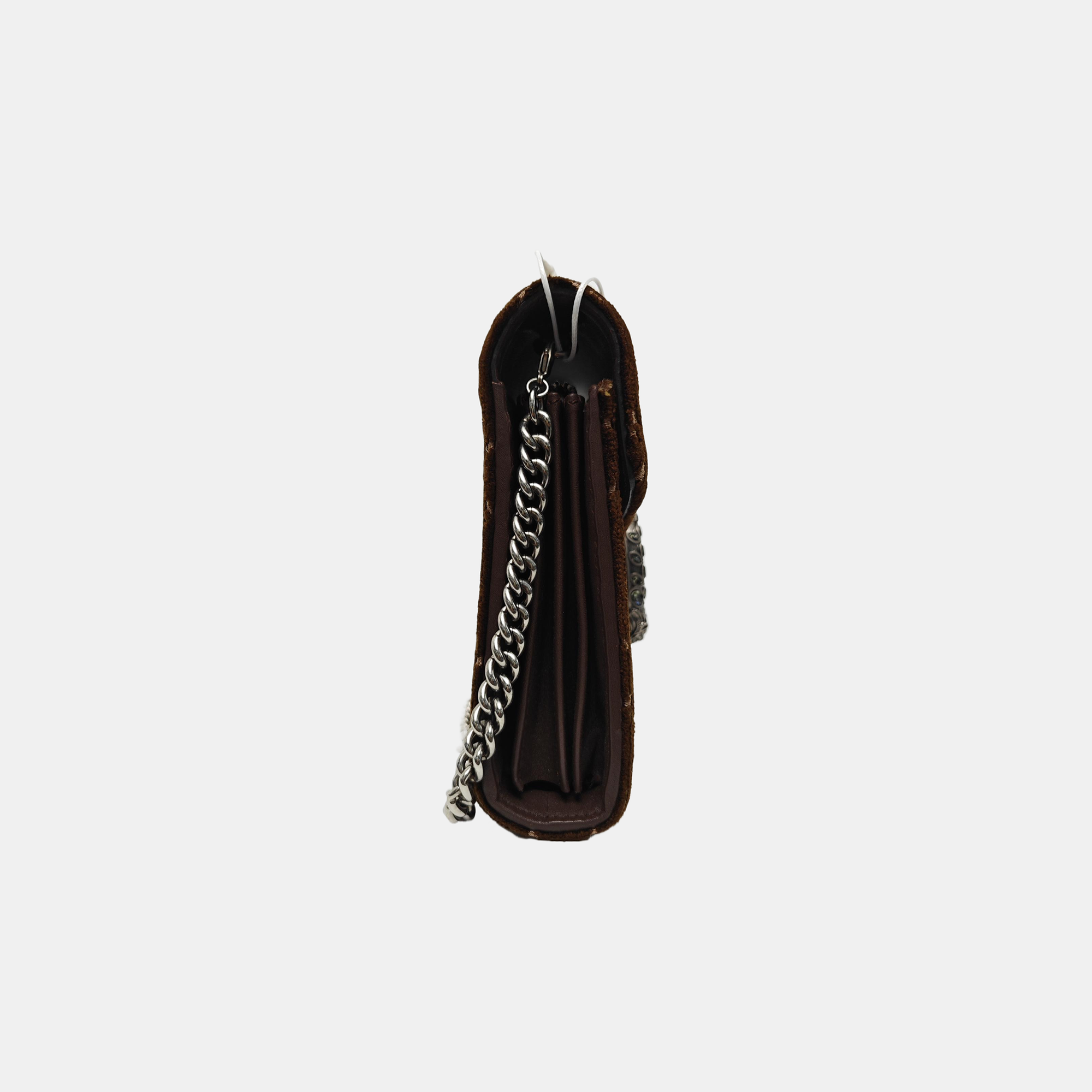 Dionysus Mini Monogram Velvet Brown