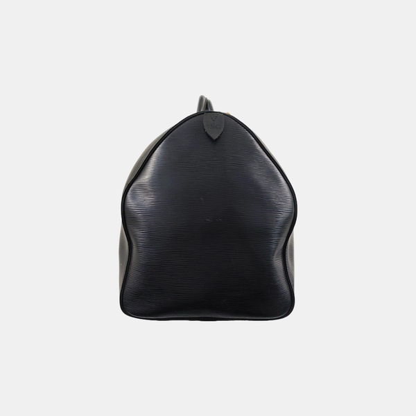 Authenticated pre-owned  KEEPALL 55 Epi Black - Top Handle Bag at Looply