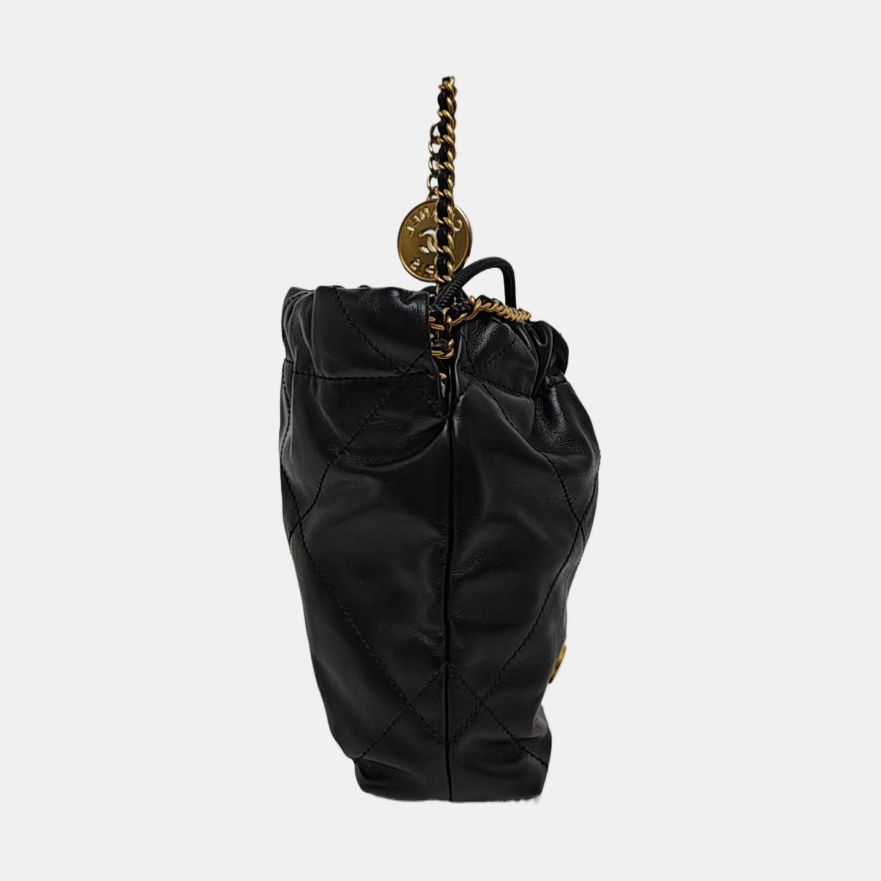 CHANEL 22 Mini Quilted Calfskin Black