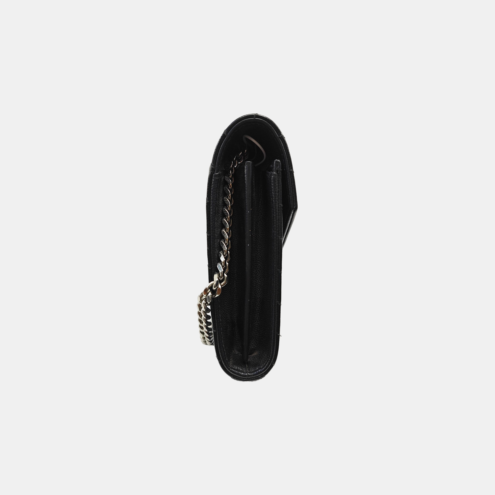 MONOGRAM Medium Chevron Calfskin Black