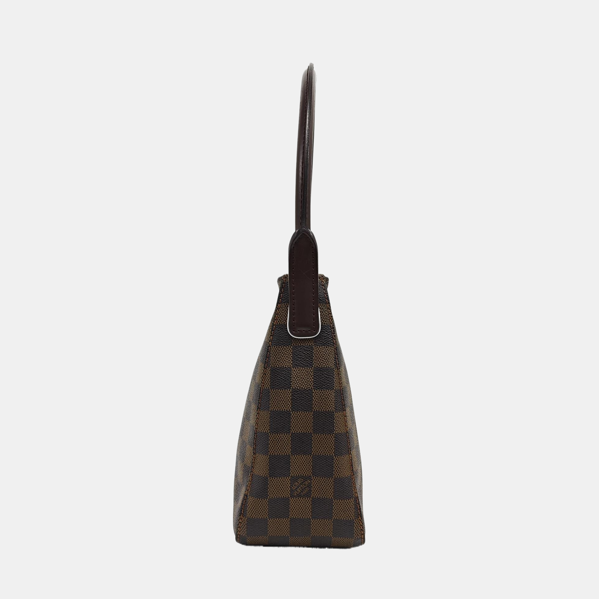 LOOPING MM Damier Ebene Coated Canvas Brown