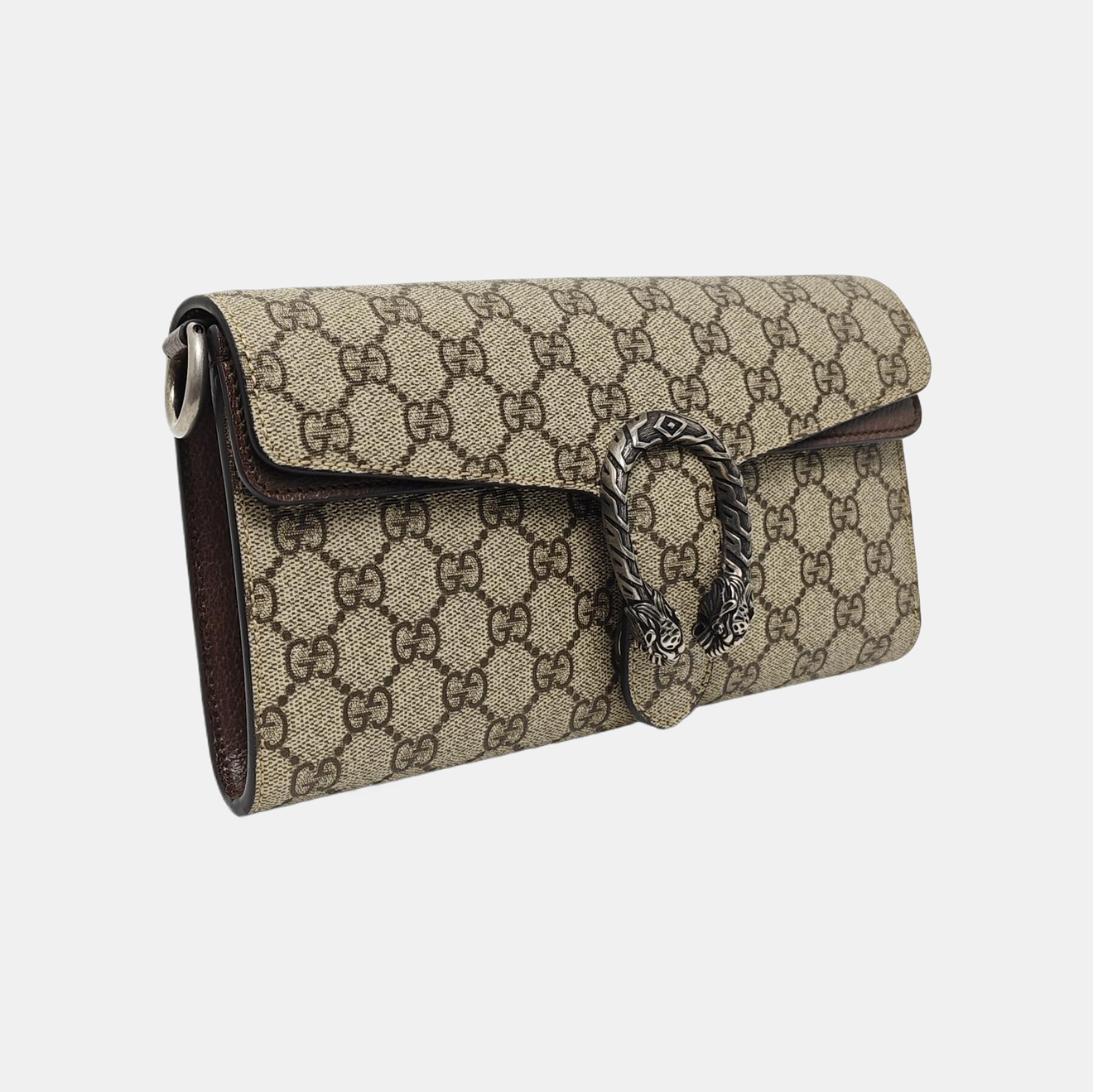 Dionysus Small Monogram Coated Canvas Beige
