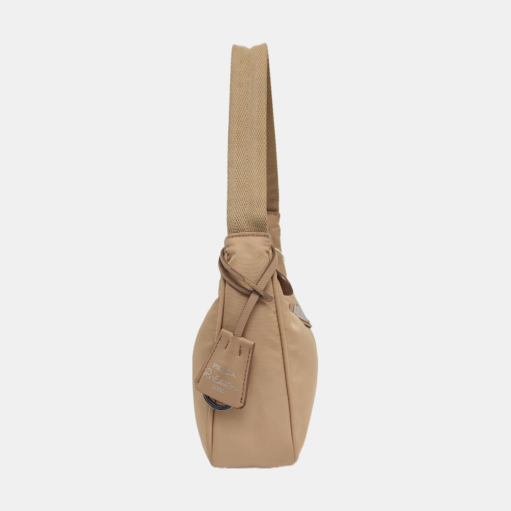 Authenticated pre-owned  Re-Edition2000 Mini Nylon Beige - Top Handle Bag at Looply