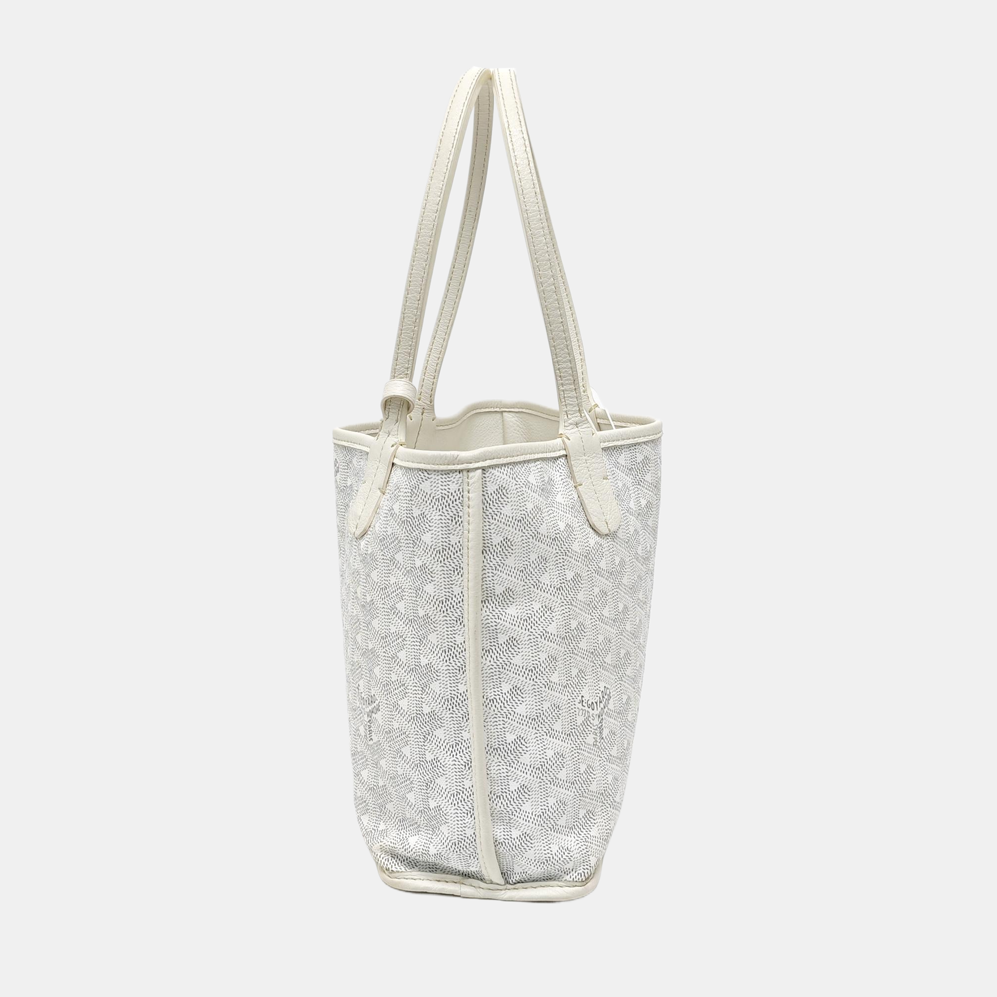 Anjou Mini Coated Canvas White
