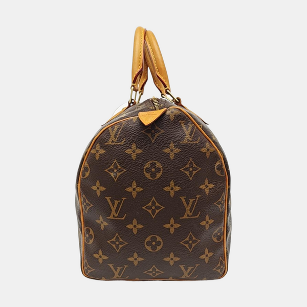 SPEEDY 30 Monogram Coated Canvas Brown
