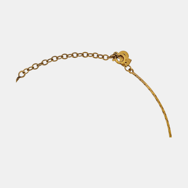 Dior Oblique Metal Gold Necklace