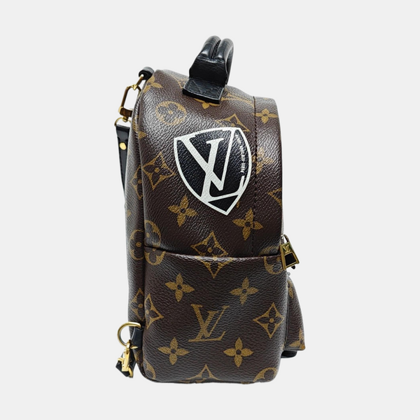 PALM SPRINGS Mini Monogram Coated Canvas Brown