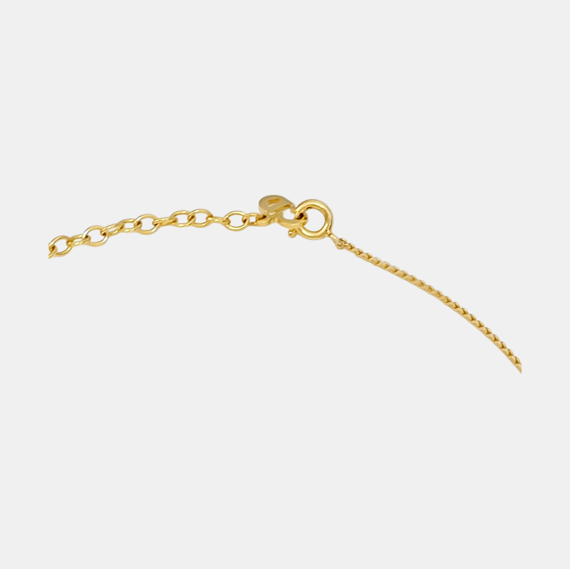 Petit CD Metal Gold Necklace