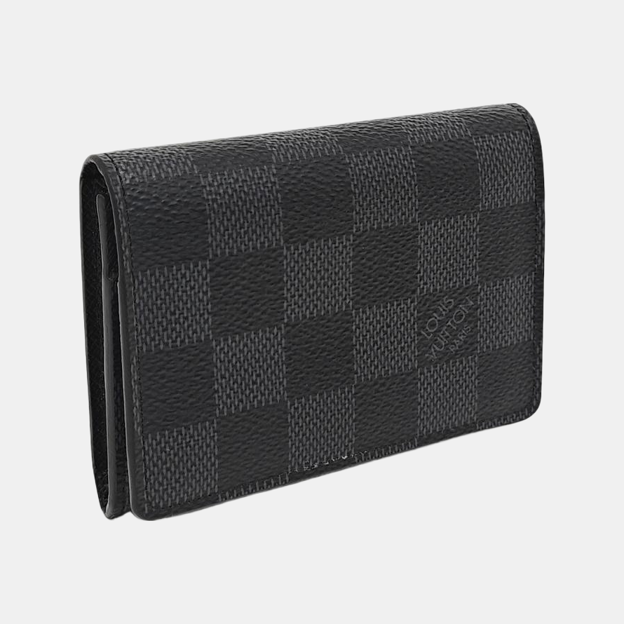 ENVELOPPE Damier Graphite Coated Canvas Gray Card Holder