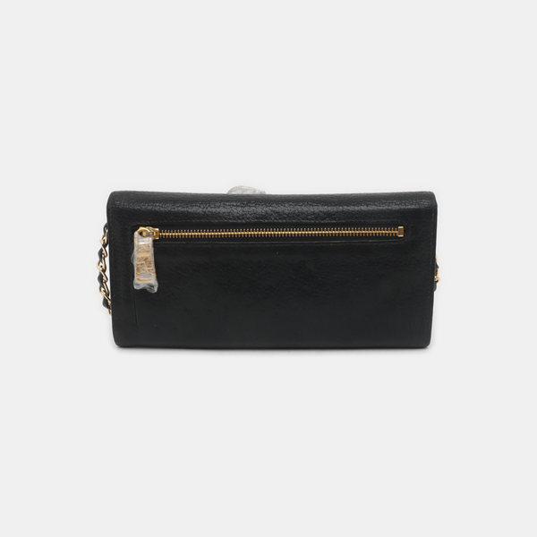 Calfskin Black Wallet