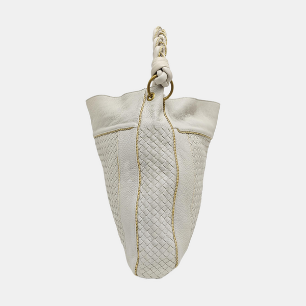 Lambskin Shoulder Bag White