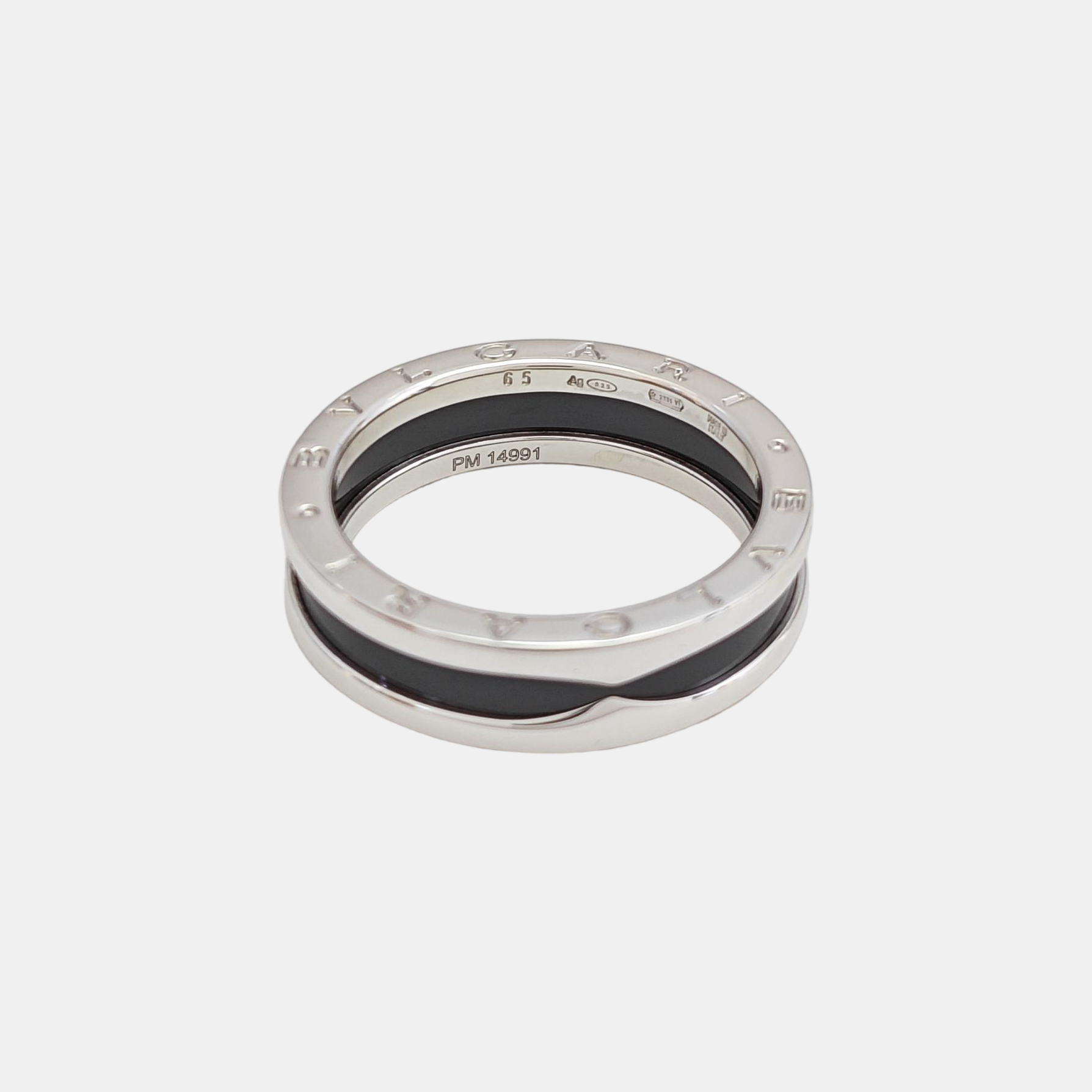 B.ZERO1 925 Sterling Silver Ring EU 65