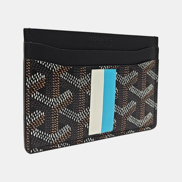 Coated Canvas Card Holder Black