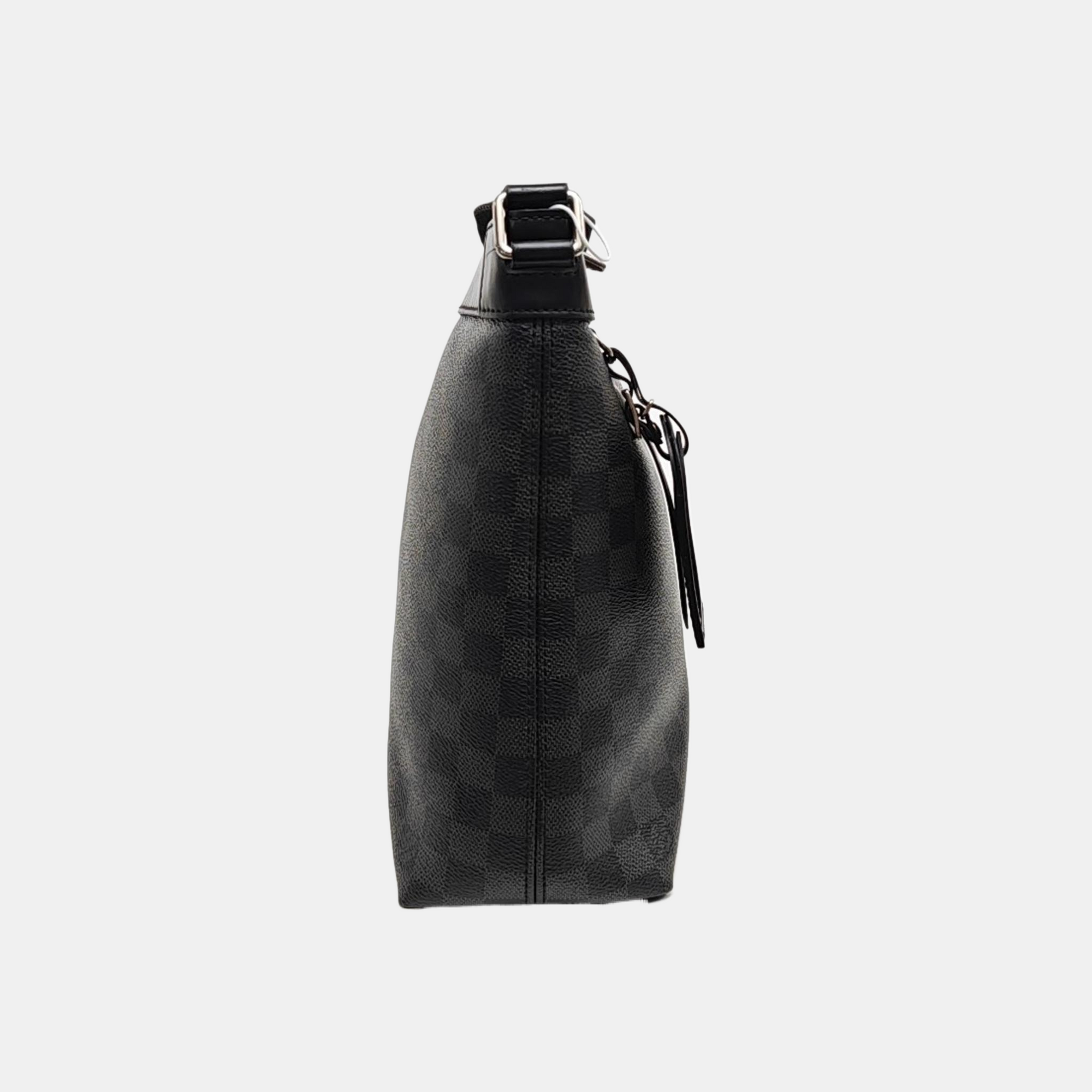 Damier Graphite Coated Canvas Crossbody Bag Gray